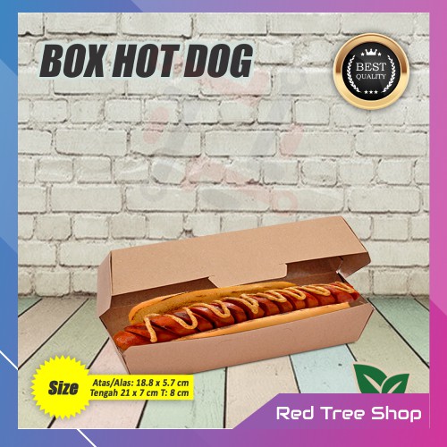 

Kotak Dus Box Hot Dog | Coklat | Packaging Tahan Microwave