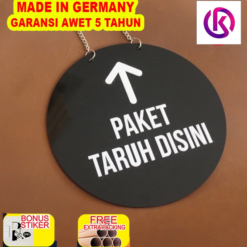 

Terlaris Sign Signage Paket Taruh Disini / Acrylic Hitam Timbul