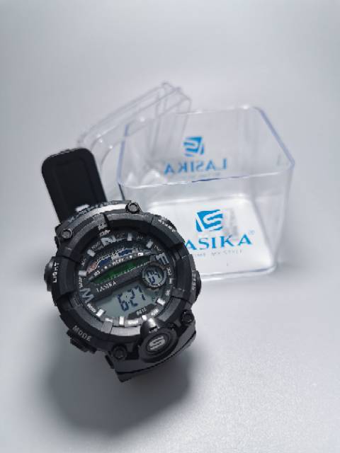 Jam tangan digital Pria Sporty water Resist Lasika 615