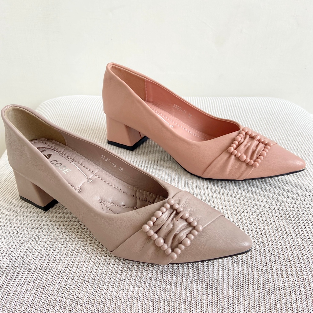 LAcode Sepatu Pansus Sepatu Heels 3399-43 Sepatu Kantor Sepatu Wanita Sepatu Import Sepatu Perempuan