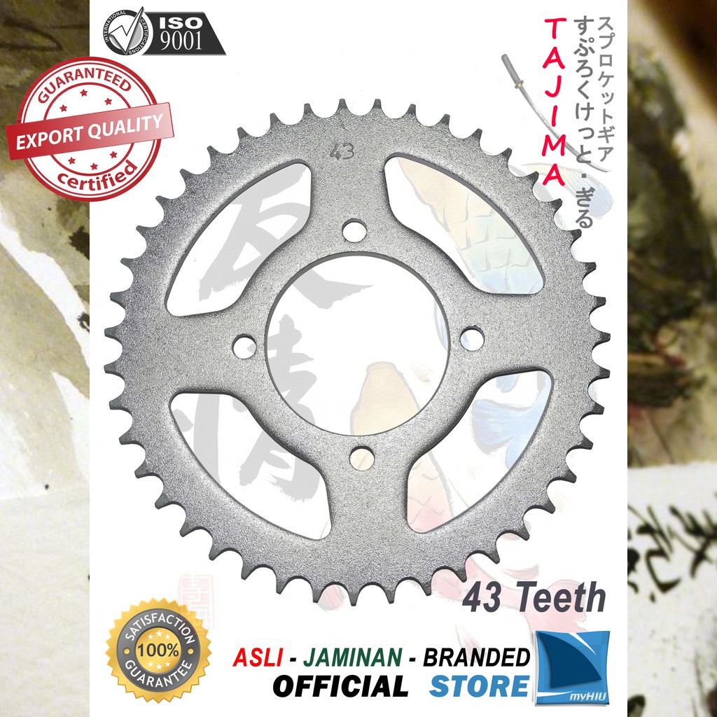 Gigi Tarik 39T ~ 53T YAMAHA Jupiter Z Lama Gir Belakang - Rear Sprocket Gear TAJIMA