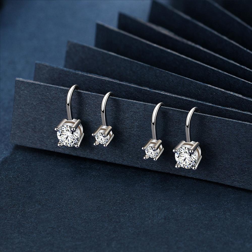 Lily Zircon Ear Cuff Pesta Baru Wanita Pria Anting Non Piercing