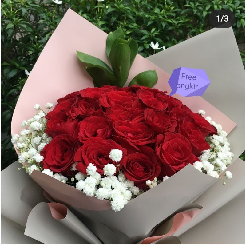 

Buket bunga mawar segar fresh