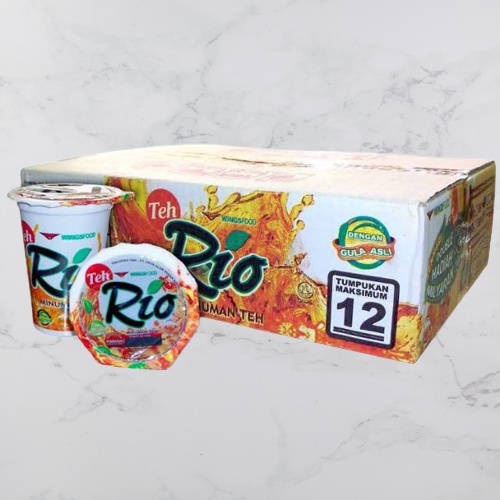 

MINUMAN ~ ( 1 DUS ISI 24 PCS ) TEH RIO GELAS 180 ML