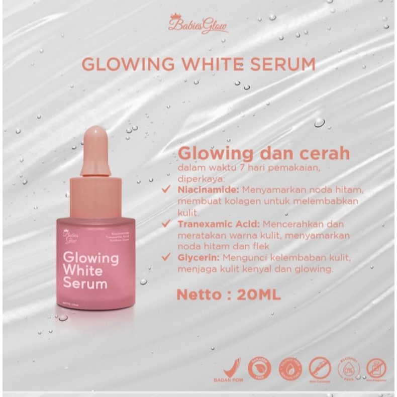 Babies glow Glowing white serum