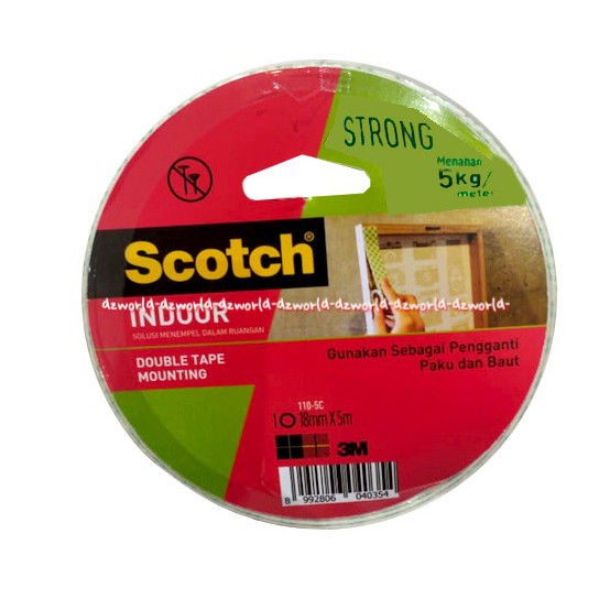 

Scotch Double Tape Mounting Solusi Menempel Dalam Ruangan Menahan 5Kg
