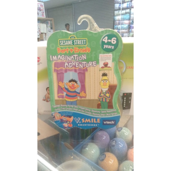 Vtech V-Smile Cartridge Sesame Street Bart Ernie 92460