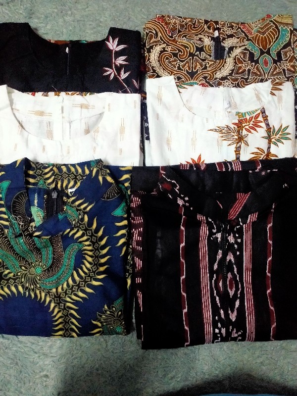 Terlaris Serut Genes Jelita Tunic Navbor Yelbor Whitbor Creambor Tunik Batik Modern Hrb030 Dolbi Dob