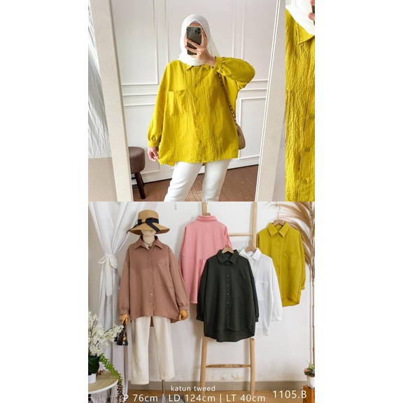 Blus katun cringkle import
