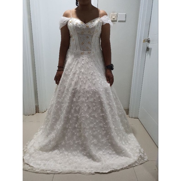 Jual gaun pengantin wedding dress second preloved bekas murah KL 13