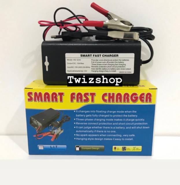 Charger Aki 12V 10A Smart