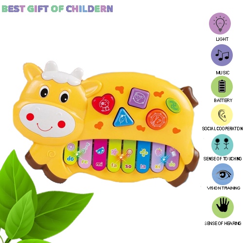 Sekawantoys Mainan anak Piano Sapi / piano musik binatang / piano farm ( SKW.9923 )