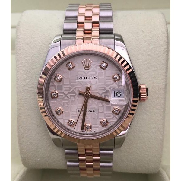 Jam tangan wanita - ROLEX Datejust RoseGold - Super Premium