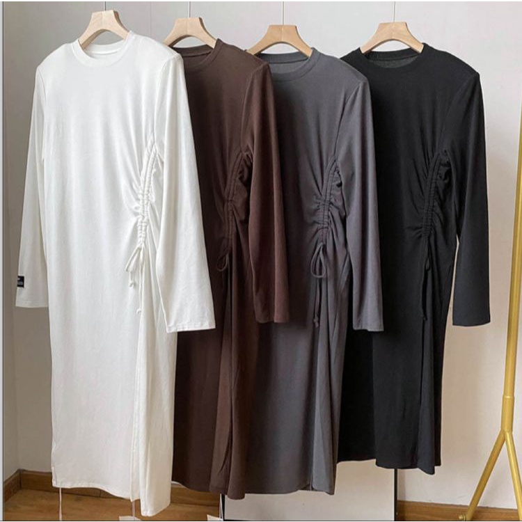 DRESS KOREAN STYLE / KOREAN DRESS / MIDI DRESS KOREA / DRESS / DRESS KOREAN STYLE WANITA / DRESS KER