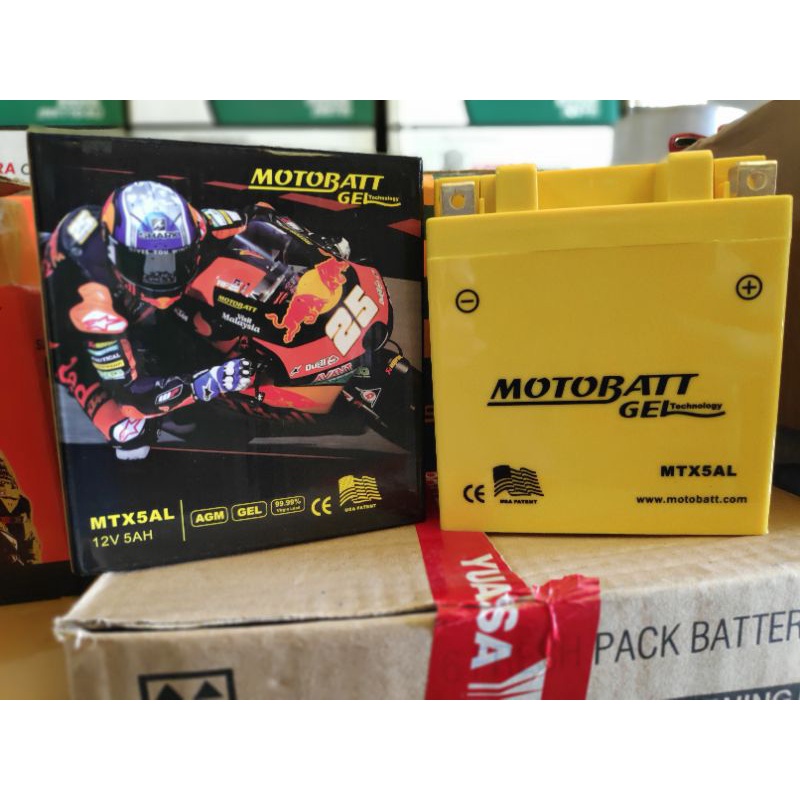 AKI KERING MOTOR MIO SPORTY,VEGA R,SMASH 110 , SUPRA FIT/100 MOTOBATT MTX5AL.