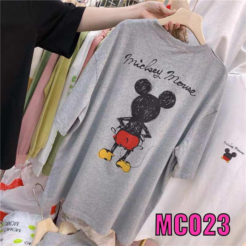 Oversize Tee Tshirt Model Longgar Utk Wanita Motif Mickey Mouse MC023