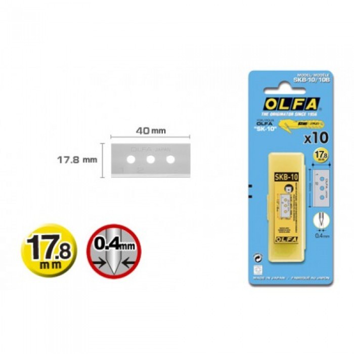 

Terlaris Refill Cutter Blade Skb-10/10B (10Pcs Pack With Blister Pack) Olfa Bagus