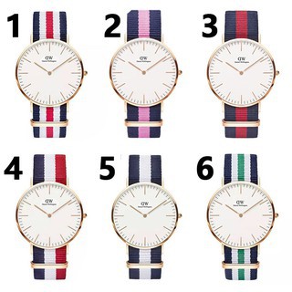 READY STOCK GENEVA JAM TANGAN PRIA CANVAS KOREA FASHION JAM TANGAN MURAH WATCH MEN WOMEN WATCH C05