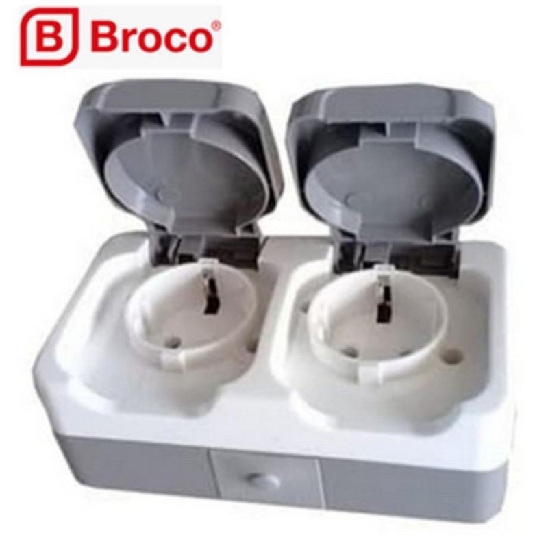BROCO DOUBLE STOP KONTAK ATLANTIC HORIZONTAL OB WATERPROOF 2252