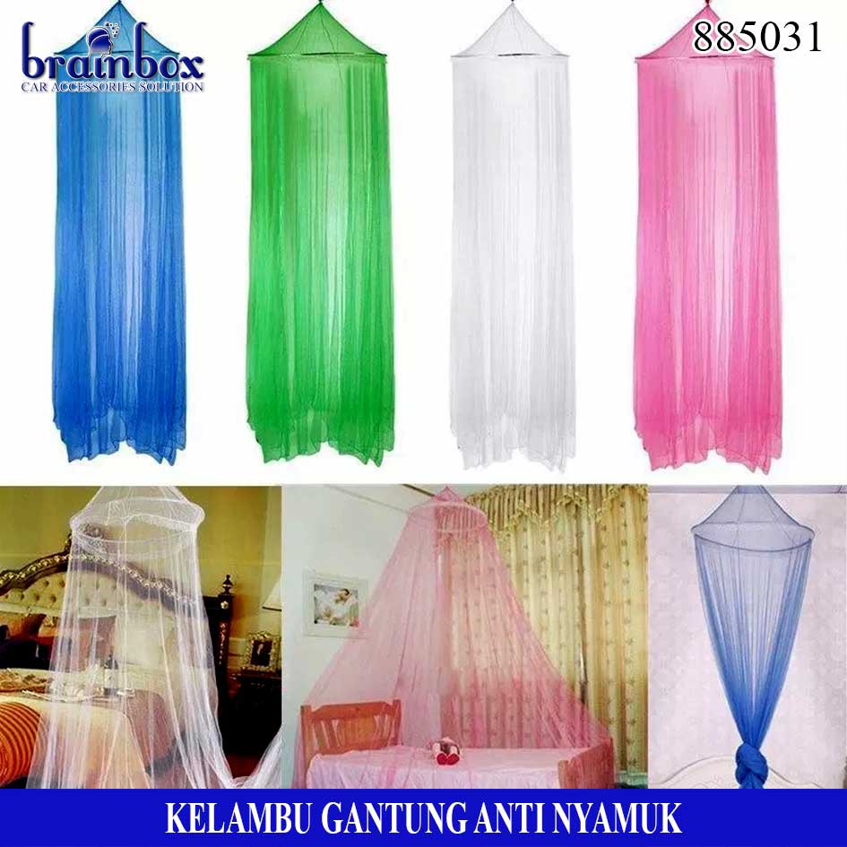 Kelambu Gantung Kasur Anti Nyamuk Bulat Tirai Anti Nyamuk