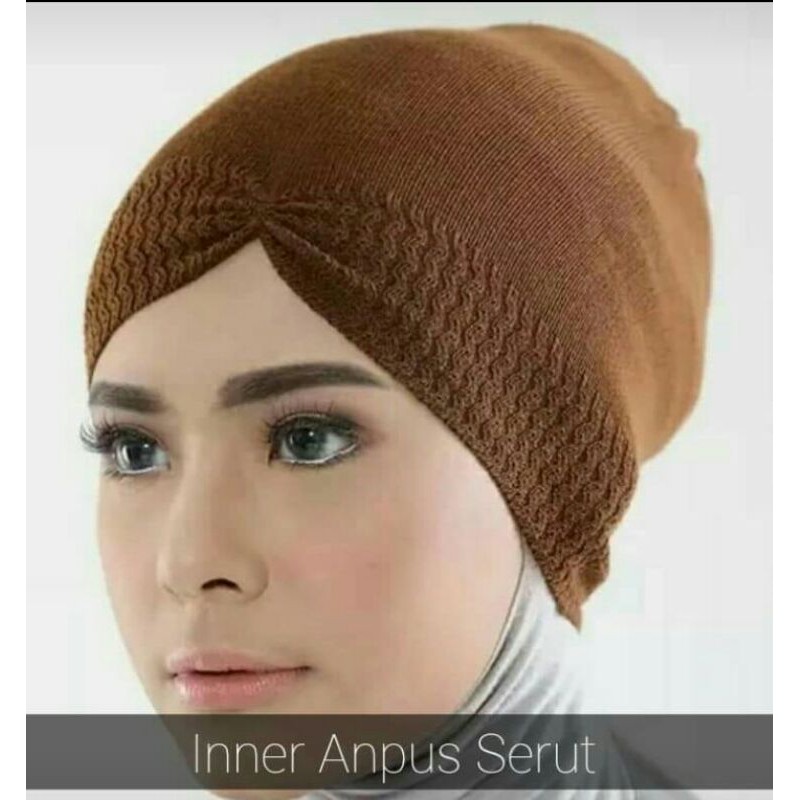 Ciput Rajut Anpus sreut  anti pusing/daleman hijab/inner bandana anti pening