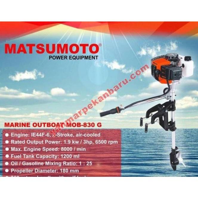 Mesin Tempel Outboard 3 Pk Matsumoto