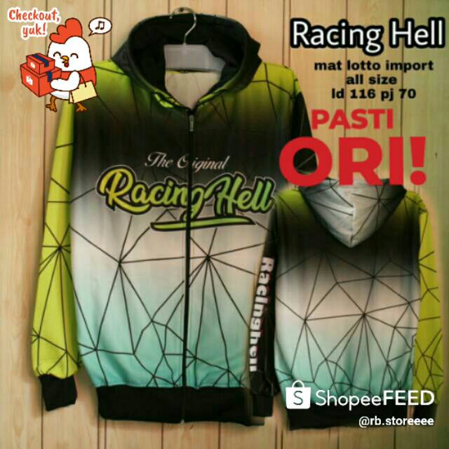 Jaket Racing Hell // jaket Distro CB.// Racertees