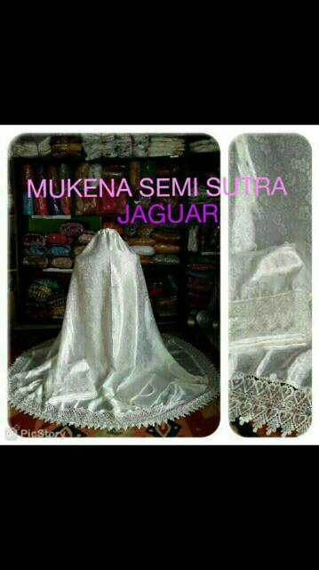 Mukena semi sutra renda kerancang