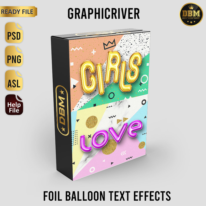 Foil Balloon Text Effects - Photoshop