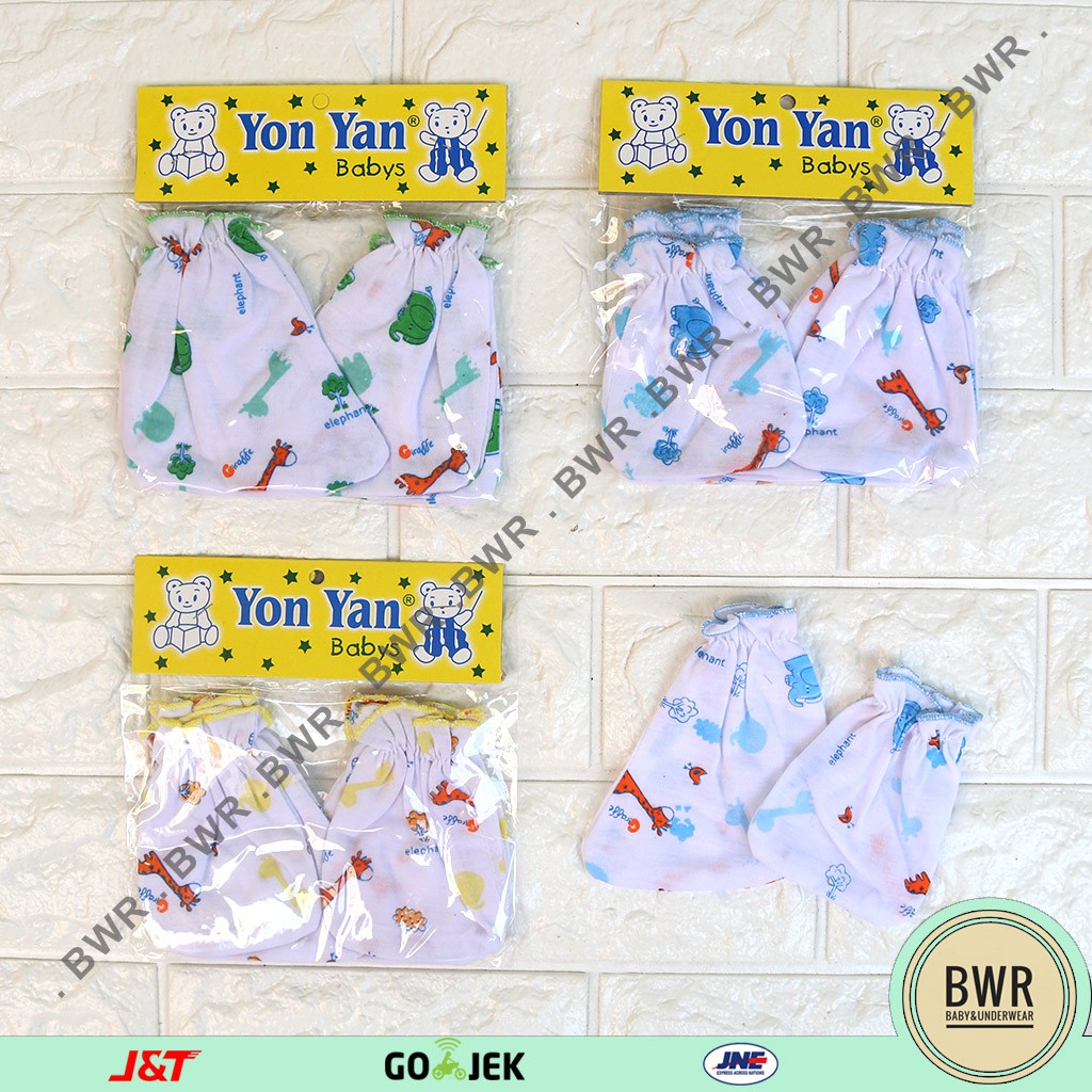 SARUNG TANGAN YON YAN [ D3 - E3 ] Sarung Tangan Bayi New Born Bayi Yonyan - Bwr