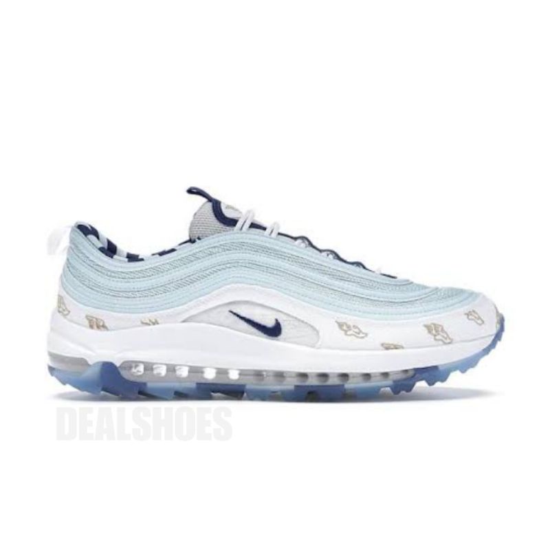 Nike Air Max 97 Golf Wings White Topaz Mist Celestial Gold Deep Royal Original 100% BNIB Kode Artike