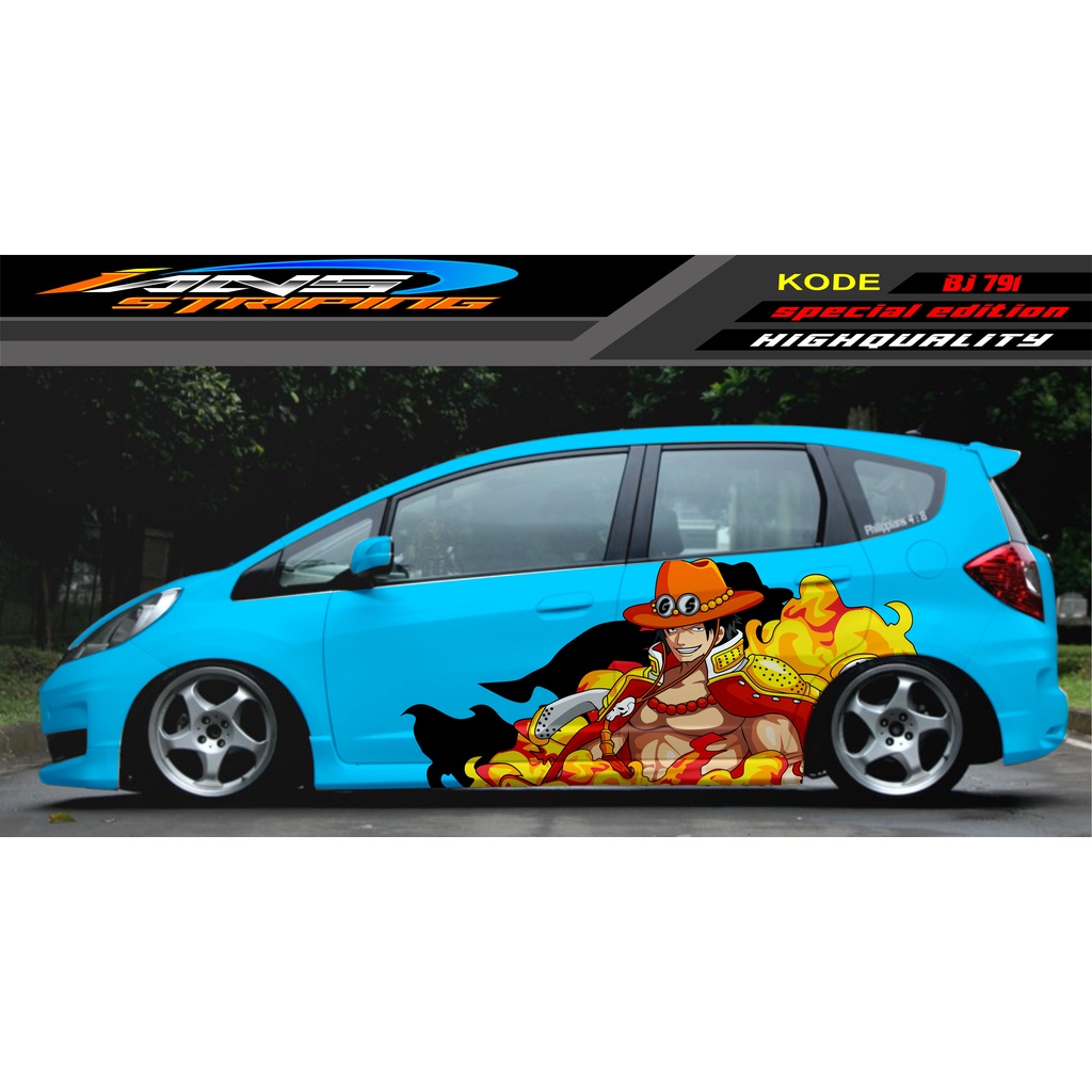 DECAL STICKER MOBIL JAZZ BRIO AVANZA SIGRA YARIS / STIKER VARIASI MOBIL / MODIF STICKER MOBIL