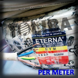 kabel eterna nym 4x2.5 4x2,5 kabel kawat isi 4 / kabel meter SNI