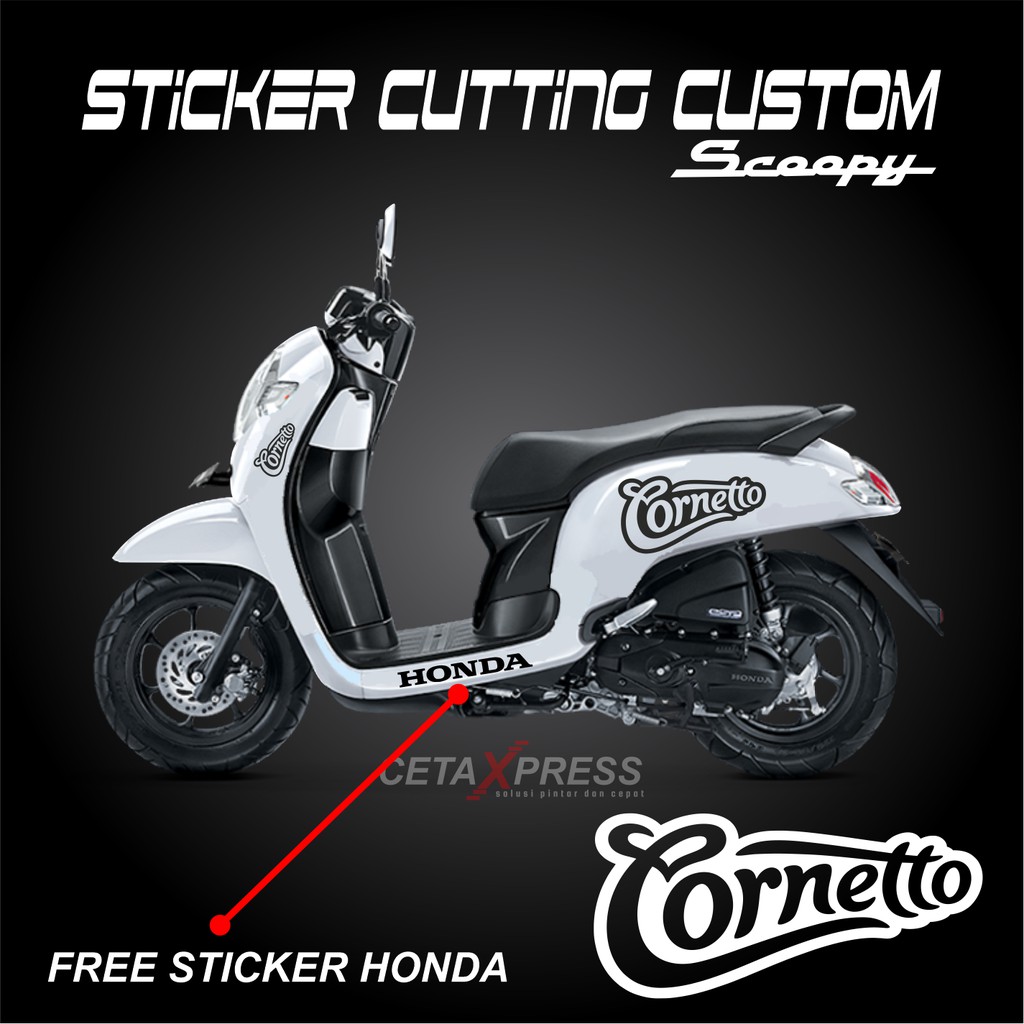 ( 9 DESAIN ) STICKER SCOOPY CUTTING