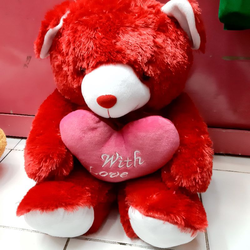 Boneka Bear Rasfur Love Xl