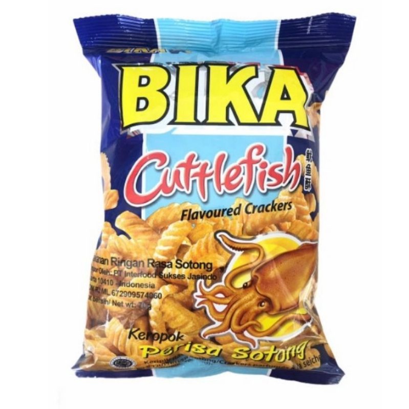 

BIKA Snack MALAYSIA CUTTLEFISH keropok perisa SOTONG - makanan ringan