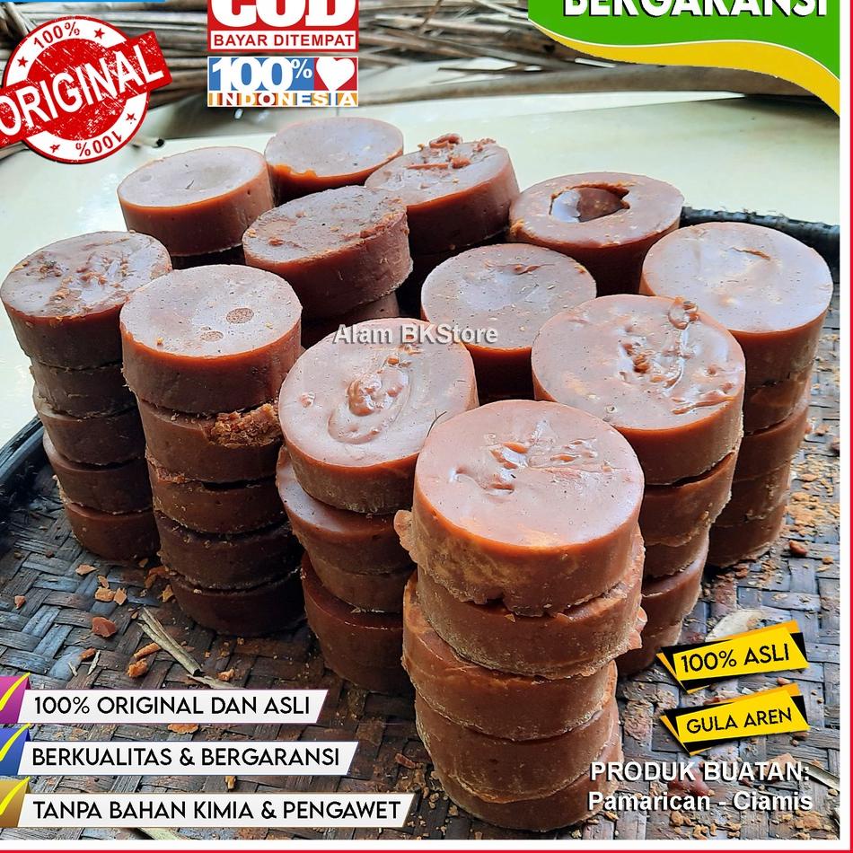 

Terjangkau Gula aren murni 100% organik asli BERGARANSI khas Pamarican ciamis per 1kg