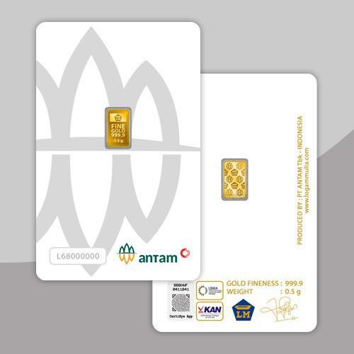 Logam Mulia ANTAM – 0.5 Gram - ANTAM PRESS