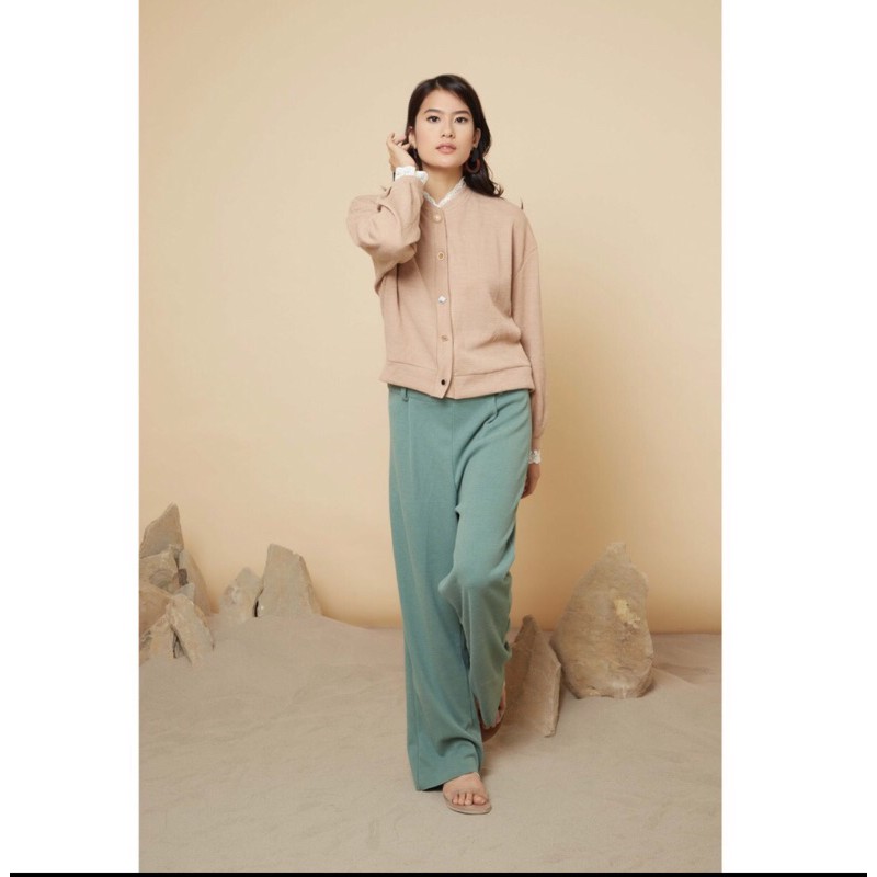 Ganni cardigan brown