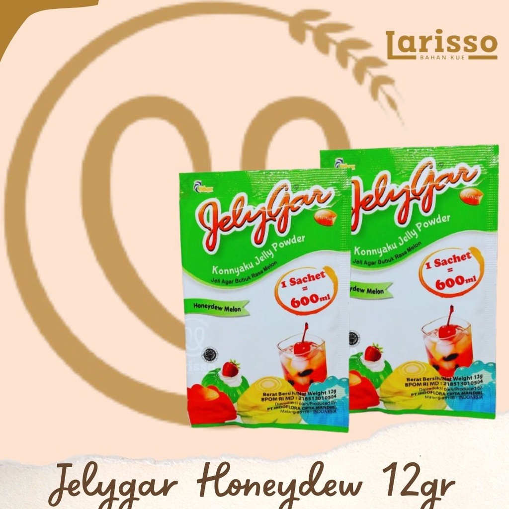 

ETHOZ JELYGAR KONNYAKU JELLY POWDER HONEYDEW MELON 12GR