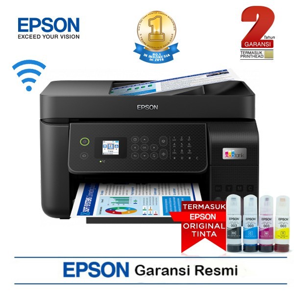 PRINTER EPSON L5290 / PRINTER EPSON L 5290 PENGGANTI L565 / L5190 MULTIFUNGSIONAL ECO TANK WIFI WITH ADF GARANSI RESMI