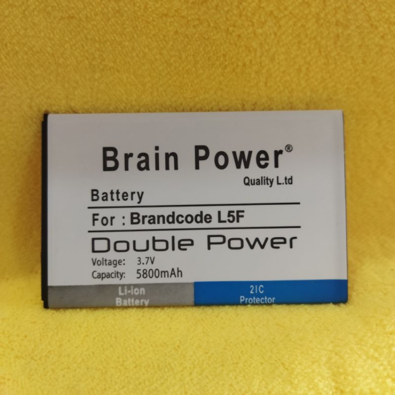 Baterai batre BRANDCODE L5F double power