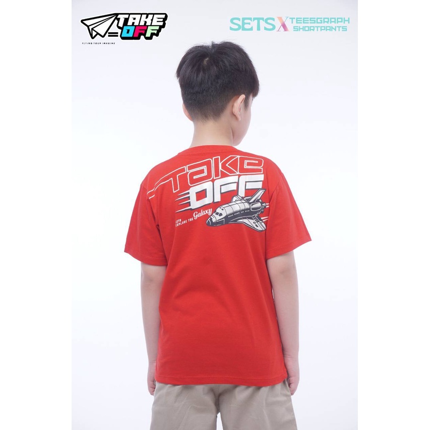 Setelan Anak cowok Sets X Tees Graph Shortpants By Take Off