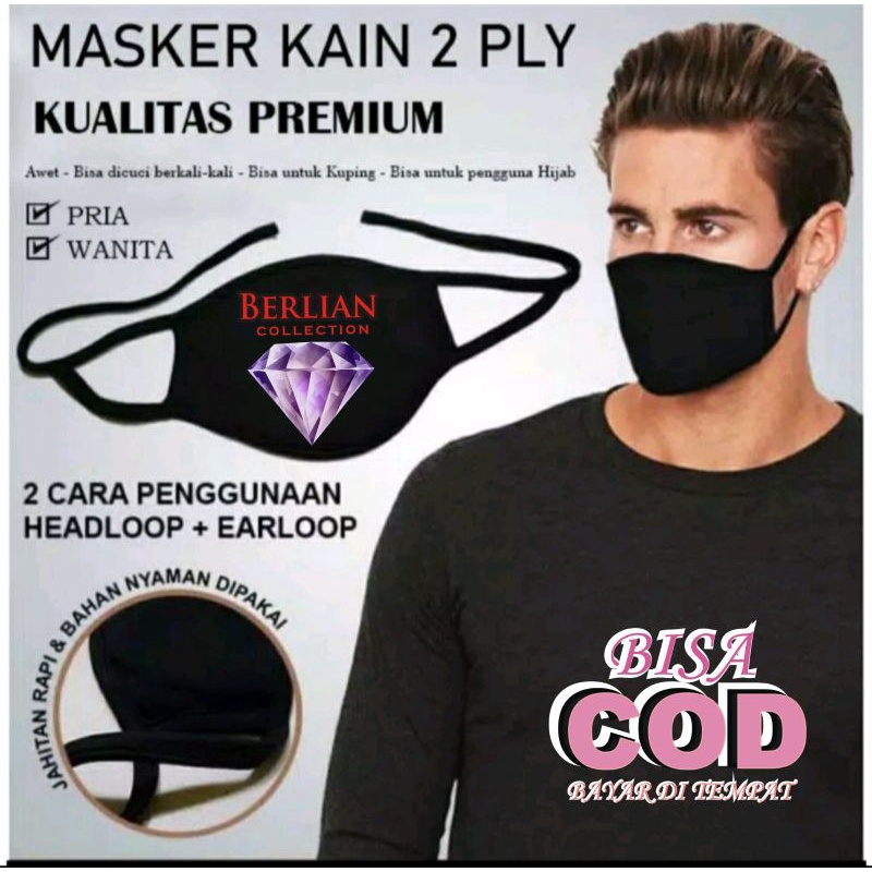 masker kain 2 Ply