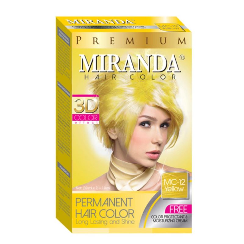 Cat rambut miranda hair color warna kuning /  yellow ( MC-12) BPOM