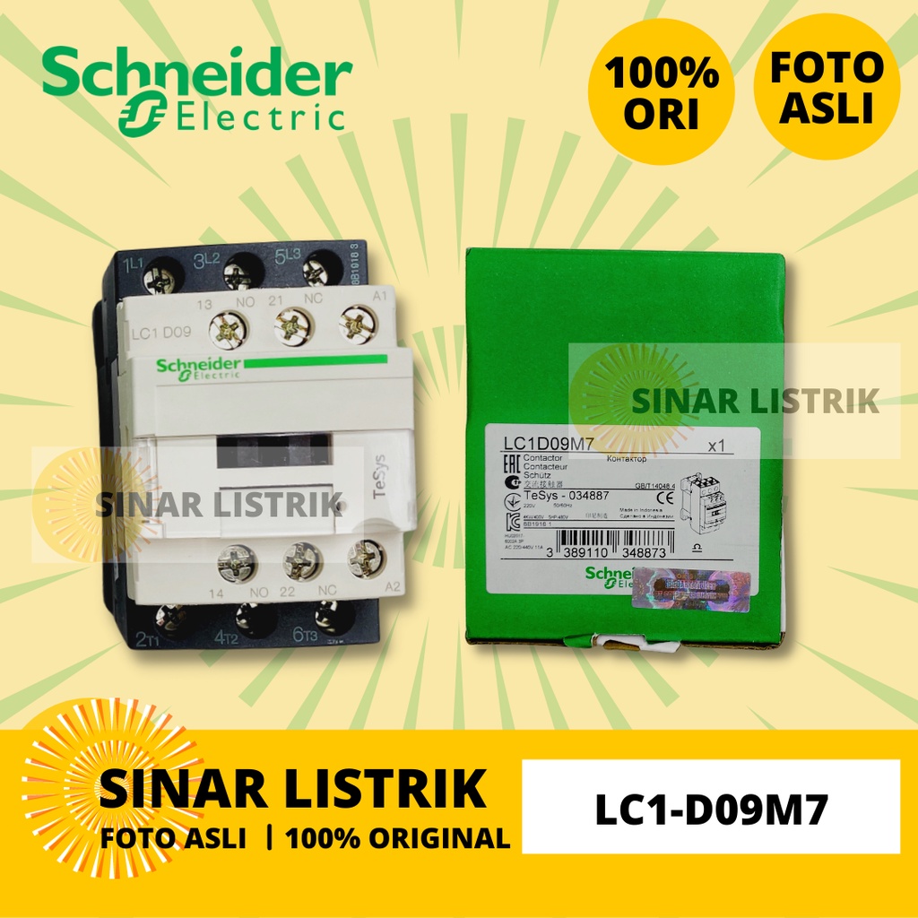 SCHNEIDER LC1D09M7 LC1D-09M7 LC1 D09 M7 220VAC