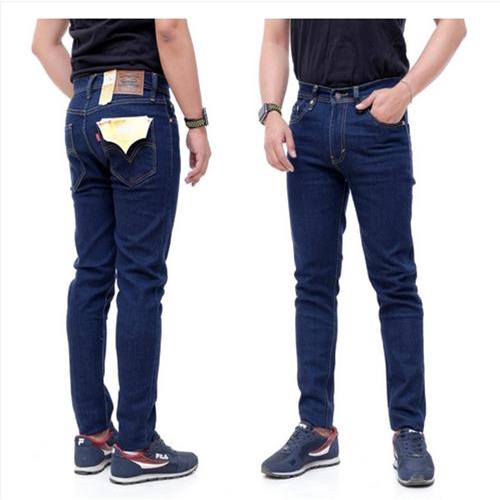 Celana Jins Pria Panjang Reguler Fit Size 28-38 Biru Muda Hitam Dongker Garment Premium