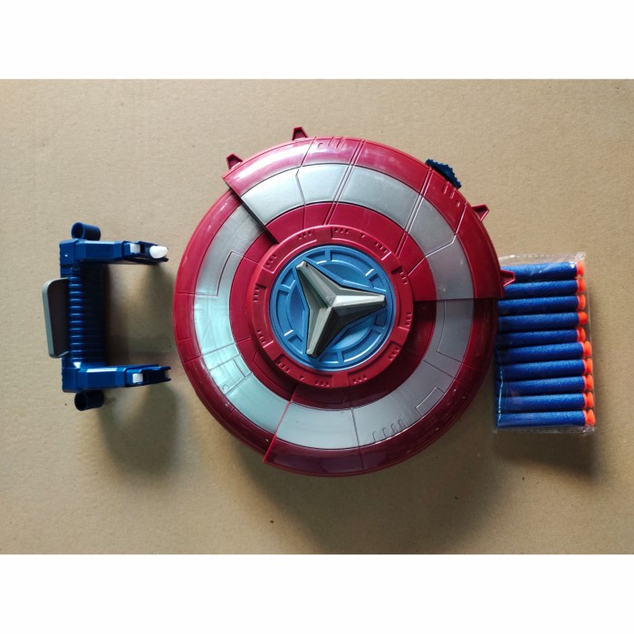 mainan tameng captain america nerf