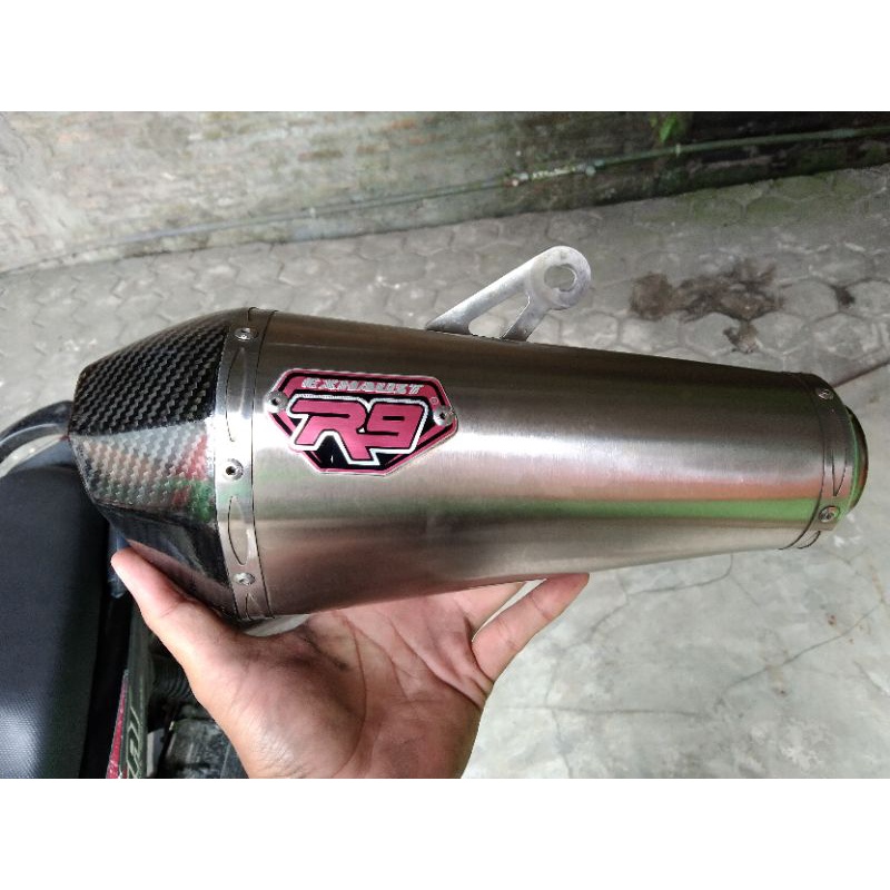 Silincer Knalpot R9 Zeta Original Inlet 50mm
