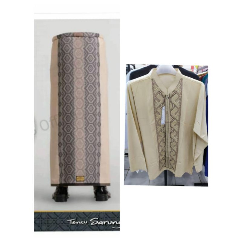 koko lengan panjang satu set sarung wadimor